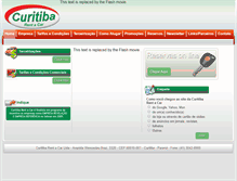 Tablet Screenshot of curitibarentacar.com.br